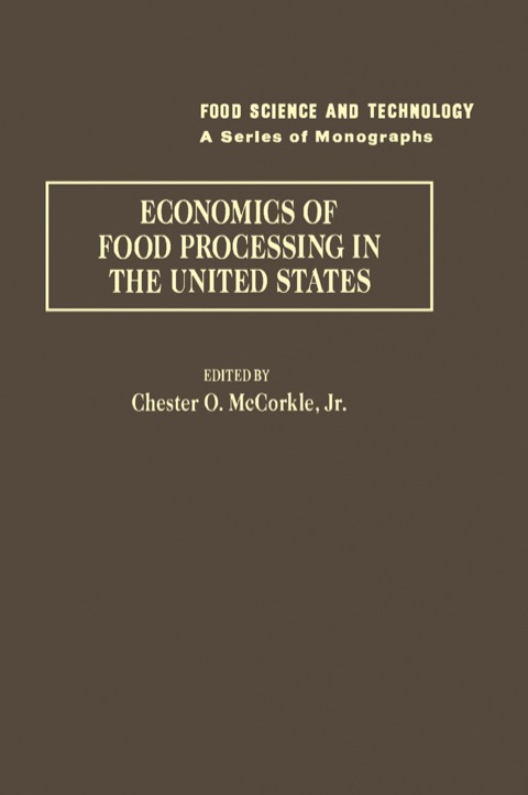 Cover image for book Economics of food processing in the United States