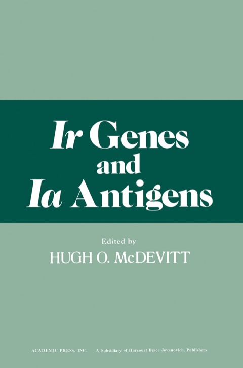 Cover image for book Ir Genes and Ia Antigens
