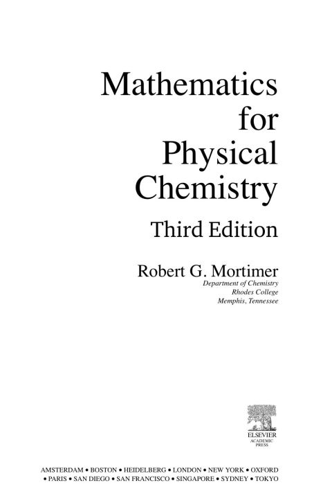 [1825 days] Mathematics for Physical Chemistry