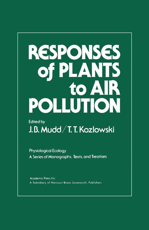 Cover image for book Responses of Plants to Air Pollution