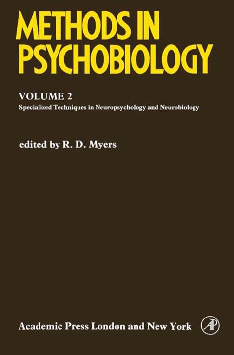 Cover image for book Methods in Psychobiology: Specialized Laboratory Techniques in Neuropsychology and Neurobiology