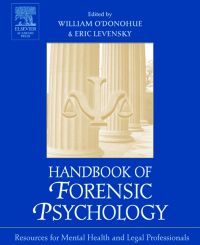Cover image: Handbook of Forensic Psychology: Resource for Mental Health and Legal Professionals 9780125241960