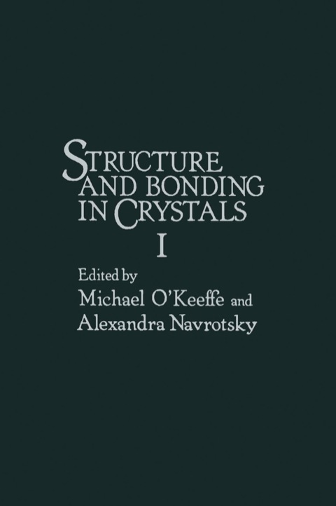 Cover image for book Structure and Bonding in crystals