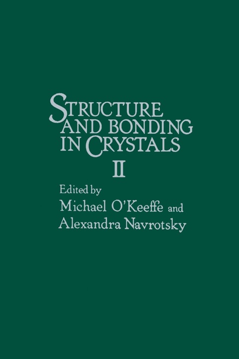 Cover image for book Structure and Bonding in crystals