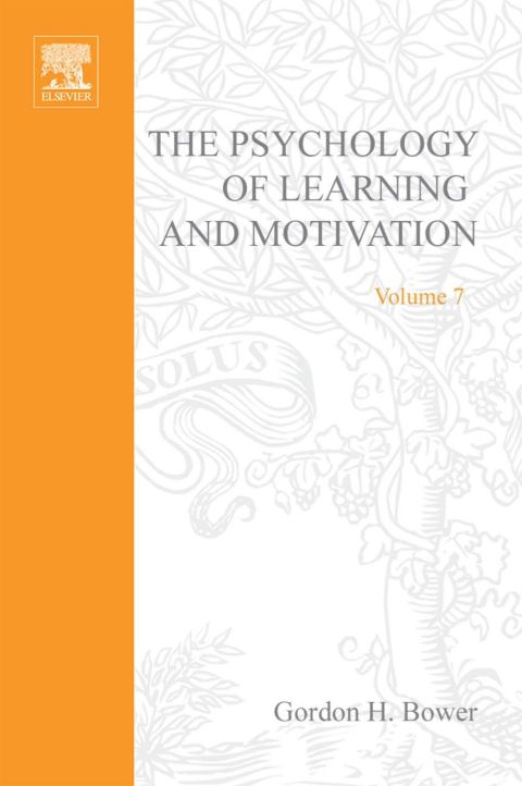 Cover image for book PSYCHOLOGY OF LEARNING&MOTIVATION:V.7: V.7