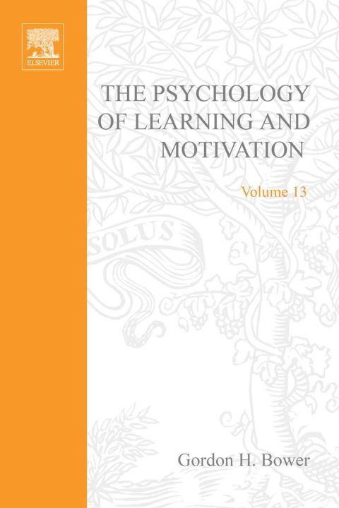 Cover image for book PSYCHOLOGY OF LEARNING&MOTIVATION:V13: V13