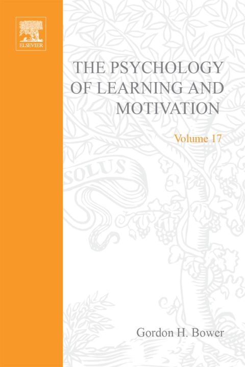 Cover image for book PSYCHOLOGY OF LEARNING&MOTIVATION:V17: V17