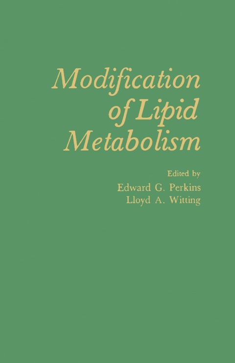 Cover image for book Modification of Lipid Metabolism