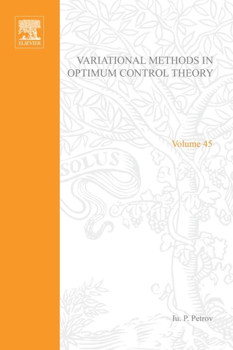 Cover image for book Variational methods in optimum control theory