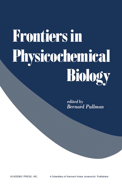 Cover image for book Frontiers in Physicochemical Biology