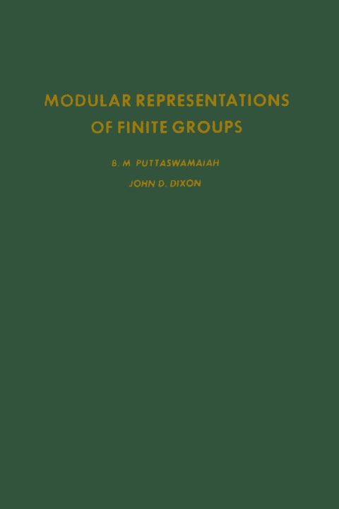 Cover image for book Modular representations of finite groups
