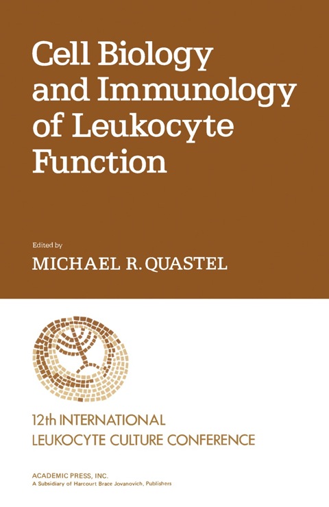 Cover image for book Cell Biology and Immunology of Leukocyte Function