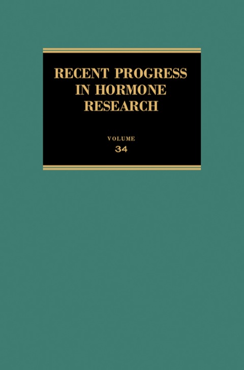 Cover image for book Recent Progress in Hormone Research: Proceedings of the 1977 Laurentian Hormone Conference
