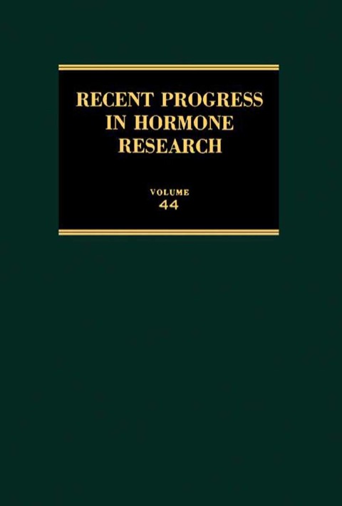 Cover image for book Recent Progress in Hormone Research: Proceedings of the 1987 Laurentian Hormone Conference