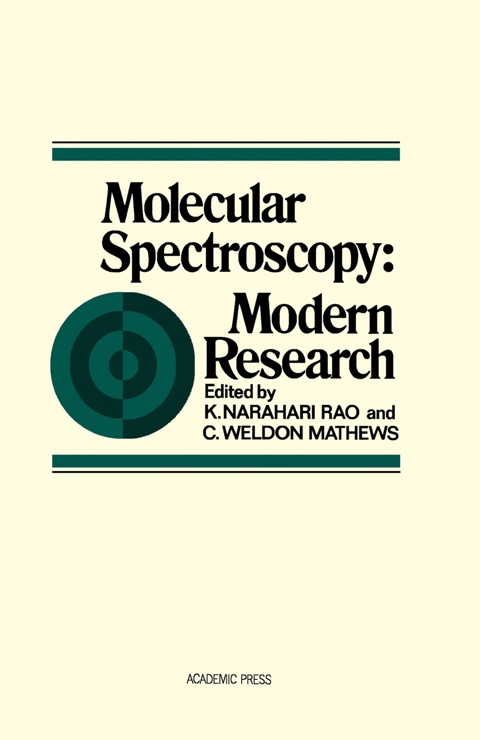 Cover image for book Molecular Spectroscopy: Modern Research