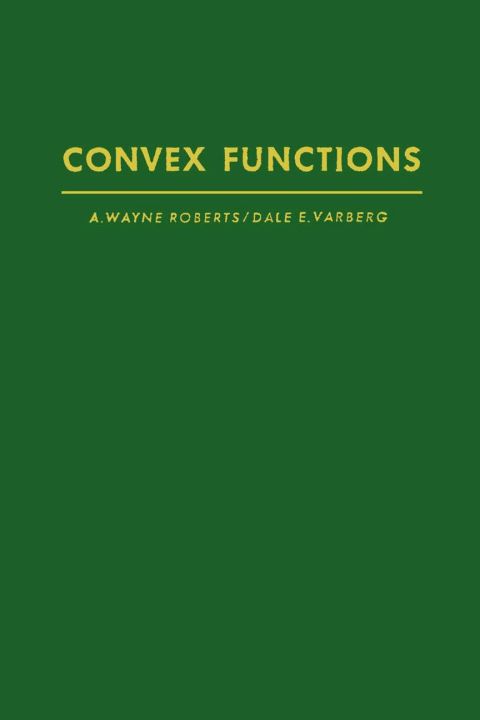 Cover image for book Convex functions