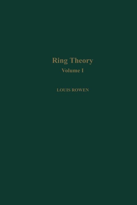 Cover image for book Ring theory V1