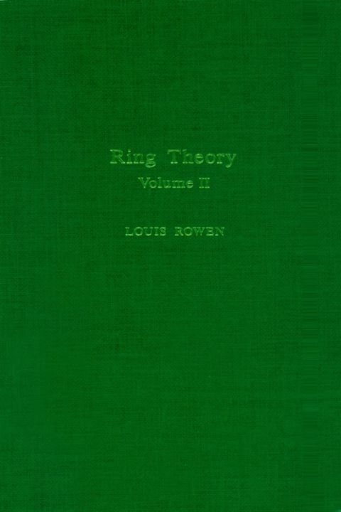 Cover image for book Ring theory V2