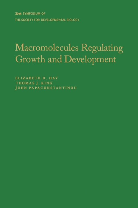 Cover image for book Macromolecules Regulating Growth and Development
