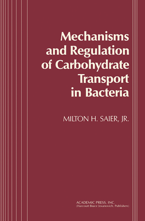 Cover image for book Mechanisms and Regulation of Carbohydrate Transport in Bacteria
