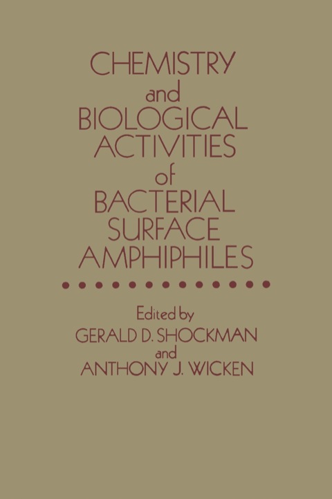 Cover image for book Chemistry and Biological Activities of Bacterial Surface Amphiphiles