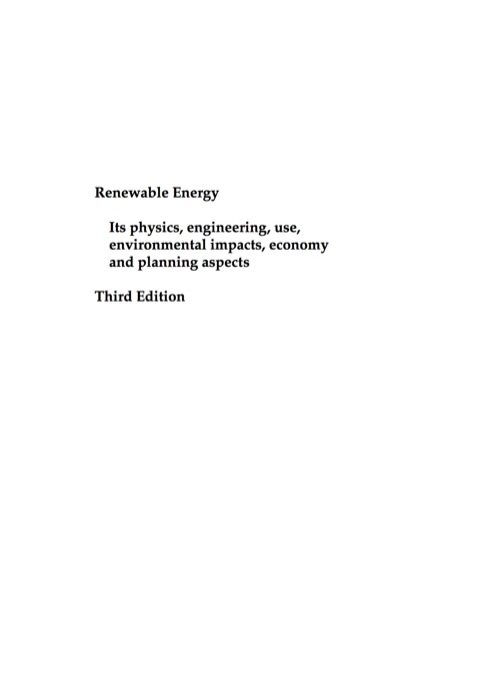 Cover image for book Renewable Energy