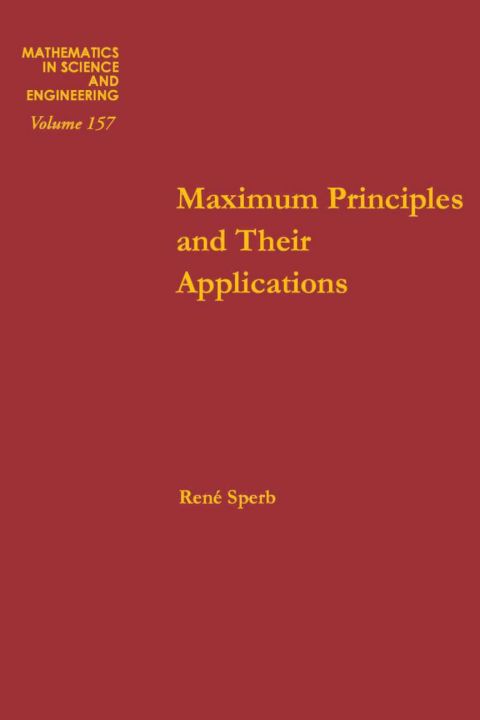 Cover image for book Maximum principles and their applications