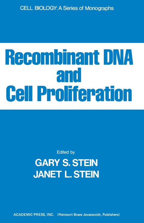 Cover image for book Recombinant DNA And Cell Proliferation
