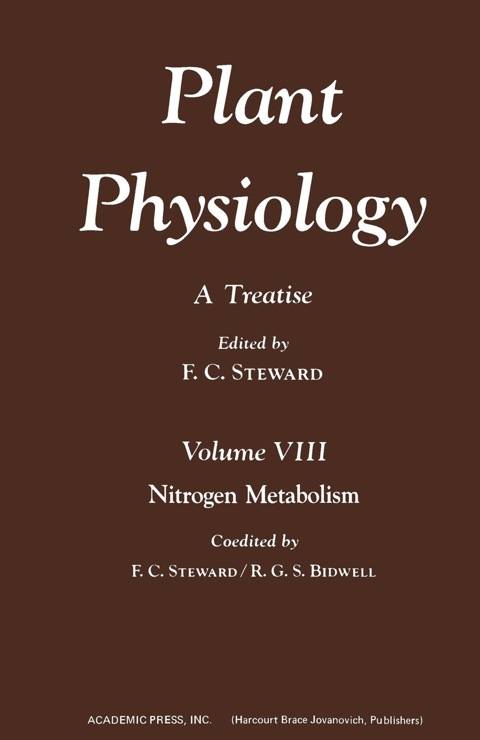 Cover image for book Plant Physiology 8: A Treatise: Nitrogen Metabolism