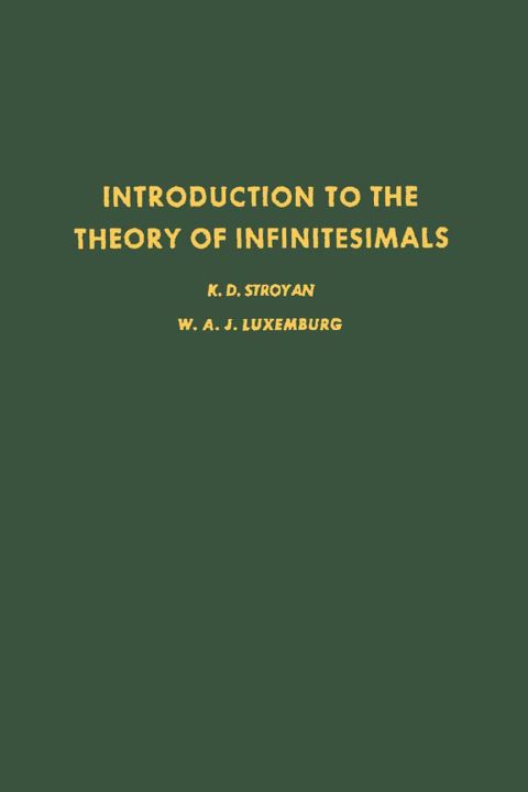 Cover image for book Introduction to the Theory of infiniteseimals