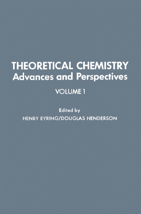 Cover image for book Theoretical Chemistry Advances and Perspectives