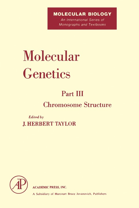 Cover image for book Molecular Genetics Pt 3