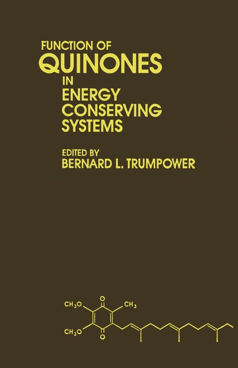 Cover image for book Function of Quinones in Energy Conserving Systems