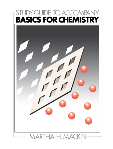 Cover image for book Study Guide to Accompany Basics for Chemistry
