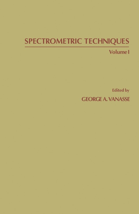 Cover image for book Spectrometric Techniques