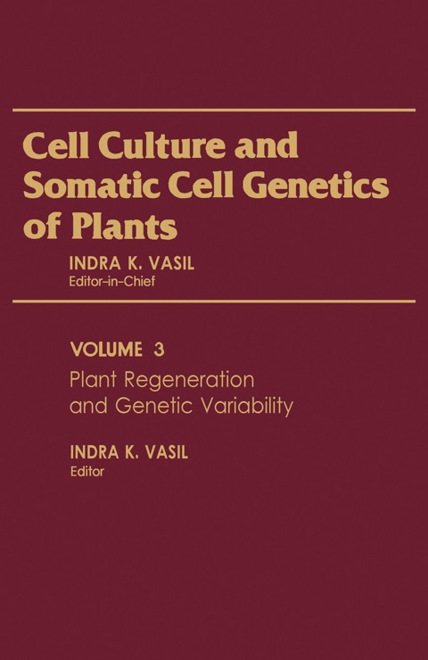 Cover image for book Plant Regeneration and Genetic Variability