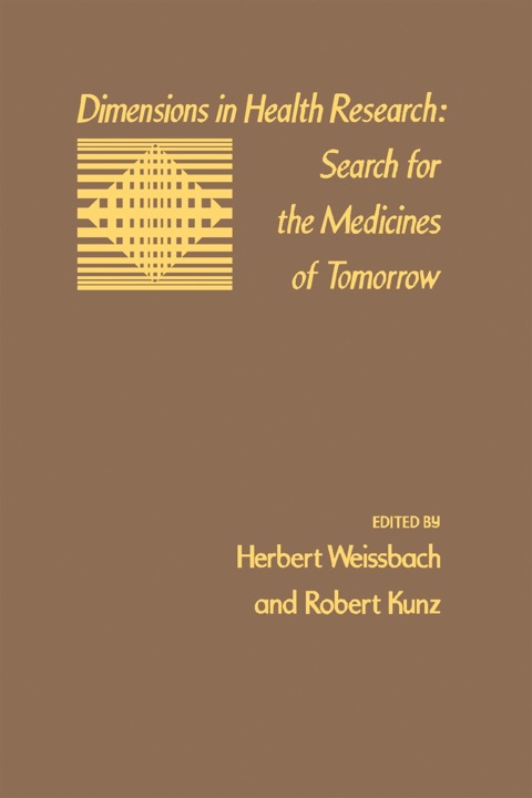 Cover image for book Dimensions In Health Research: Search For The Medicines Of Tomorrow
