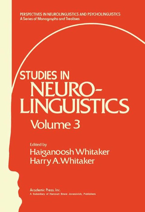 Cover image for book Studies in Neurolinguistics