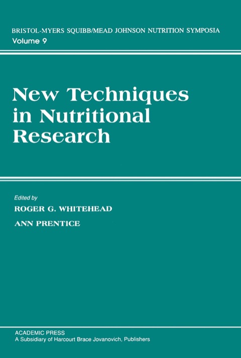 Cover image for book New Techniques in Nutritional research