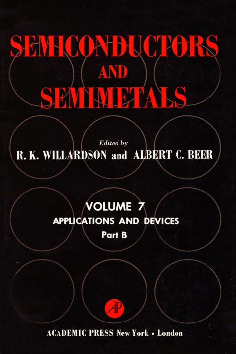 Cover image for book SEMICONDUCTORS & SEMIMETALS V7B