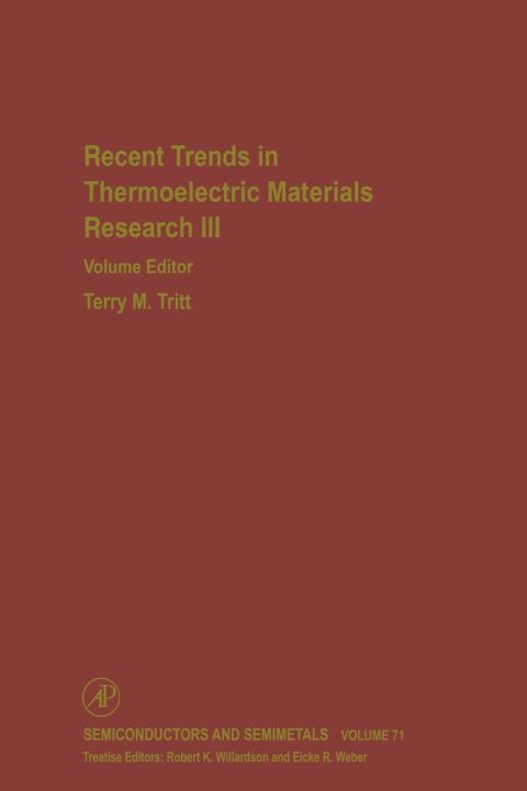 [1825 days] Recent Trends in Thermoelectric Materials Research: Part Three: Part Three