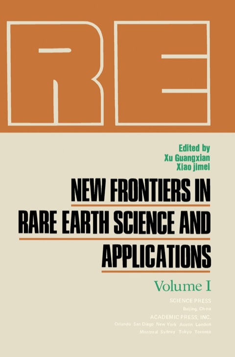 Cover image for book New Frontiers in Rare Earth Science and Applications