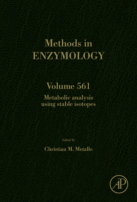 Cover image for book Metabolic Analysis Using Stable Isotopes