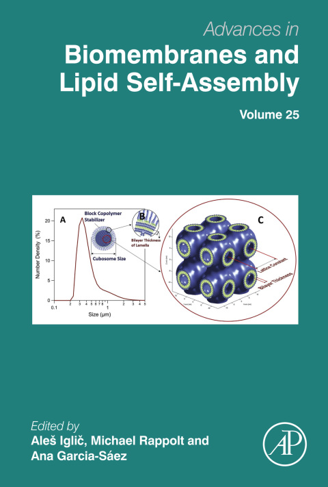Cover image for book Advances in Biomembranes and Lipid Self-Assembly