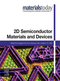 صورة الغلاف: 2D Semiconductor Materials and Devices 9780128161876