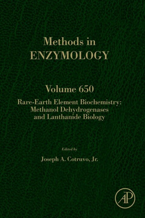 Cover image for book Rare-earth element biochemistry: Methanol dehydrogenases and lanthanide biology