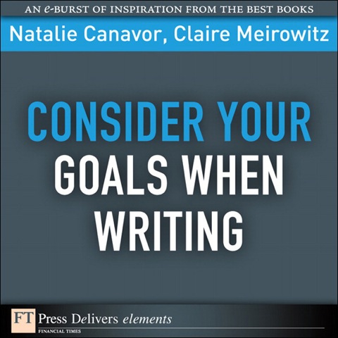 Cover image for book Consider Your Goals When Writing