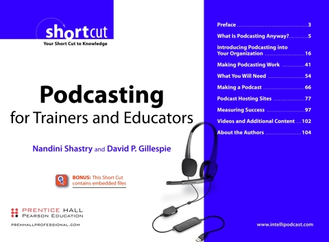 Cover image for book Podcasting for Trainers and Educators, Digital Short Cut
