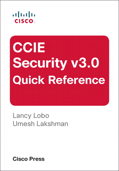 Cover image for book CCIE Security v3.0 Quick Reference