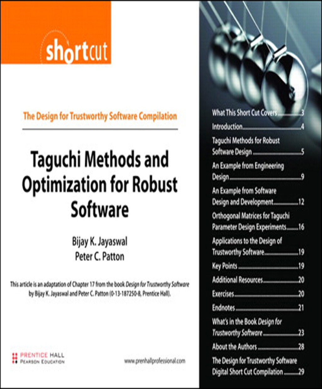 Taguchi Methods and Optimization for Robust Software (Digital Short Cut) - 1st Edition (eBook)